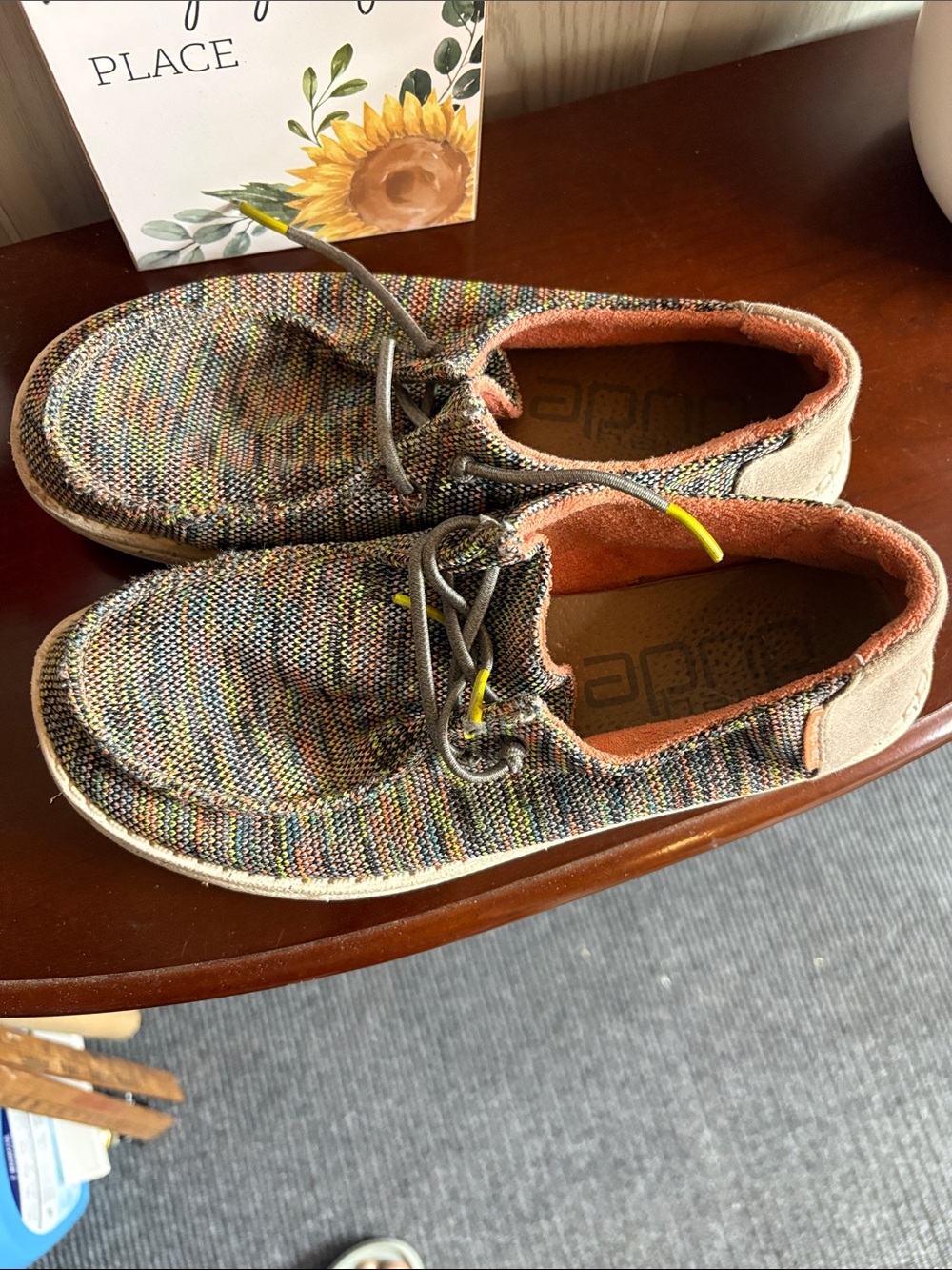 Multicolor Knit Casual women Lace-Up Hey dudes Shoes